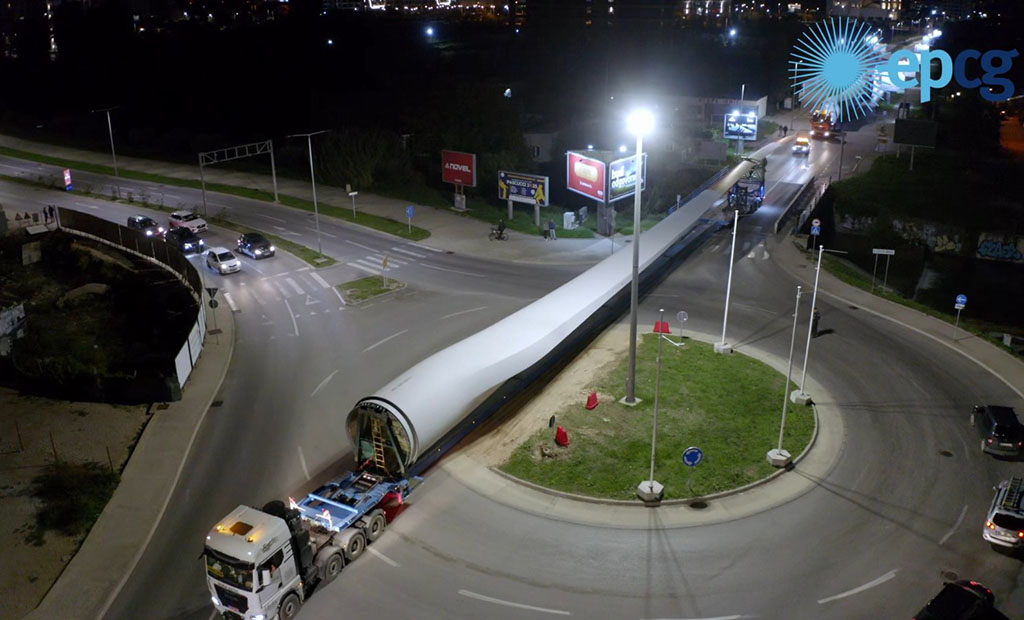 Transport do vjetroelektrane „Gvozd“