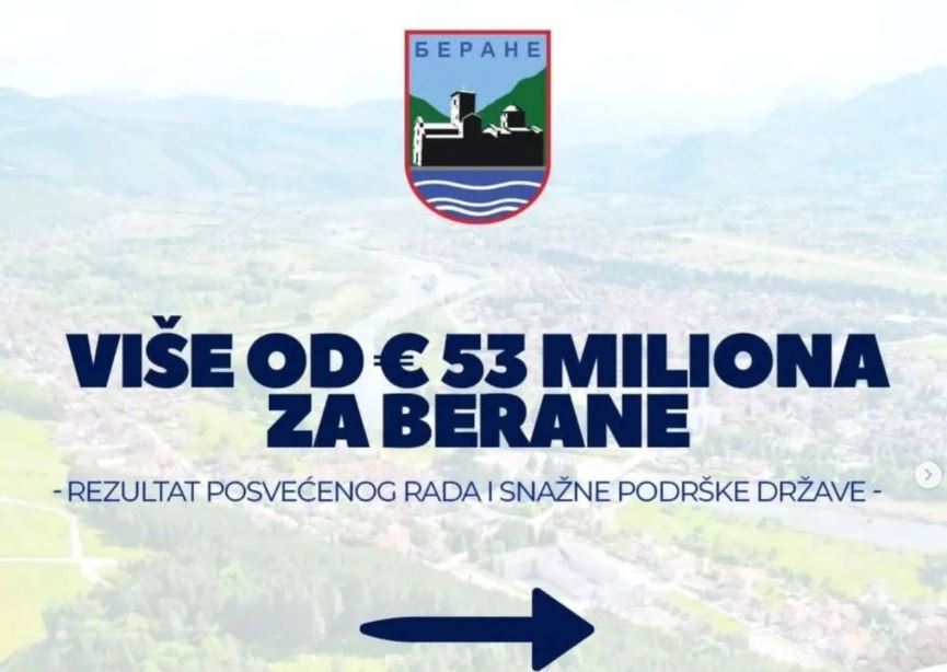 Sjever.me, vise od 53 miliona za Berane