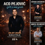TRI VELIKA KONCERTA NA GRADSKOM TRGU U BIJELOM POLJU: PEJOVIĆ, LONČAREVIĆ I SELIMOVIĆ DIO LJETNJEG PROGRAMA