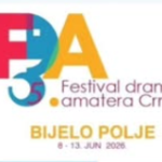 BIJELO POLJE, BERANE, PLJEVLJA I GUSINJE NA OKUPU: POČINJE 55. FESTIVAL DRAMSKIH AMATERA